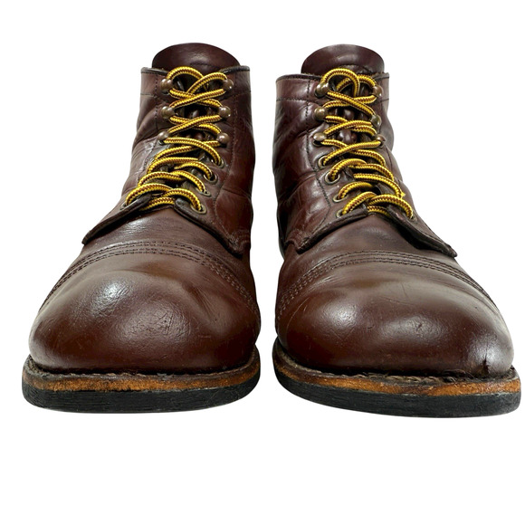 Red Wing 8119 Iron Ranger Boots Men Size 11.5 Heritage Red Oxblood Leather Ankle - Picture 4 of 12
